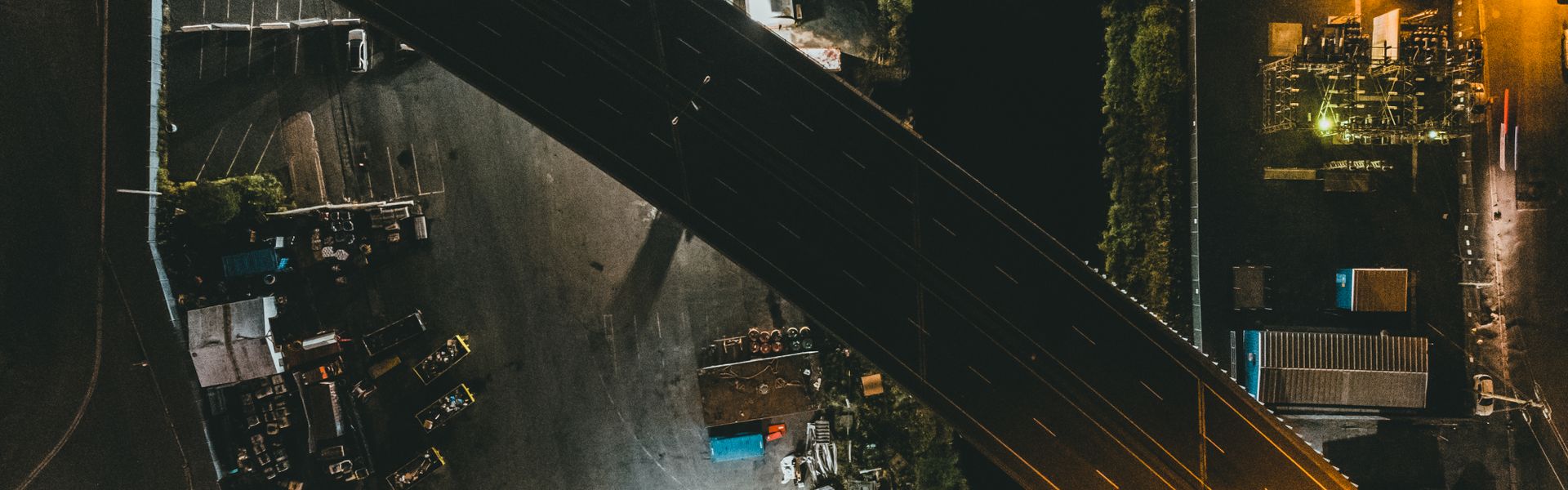 Highway and industrial area
